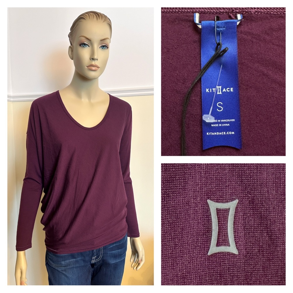 Kit and Ace merino wave long sleeve top